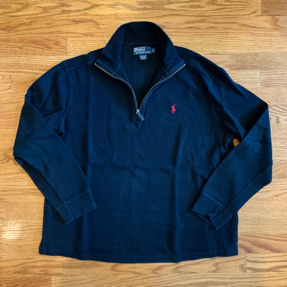 Ralph Lauren Polo Quarter Zip Sweater Large